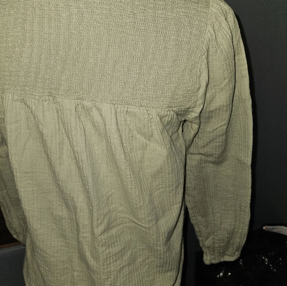 J.Crew Womans Long Sleeve Green Size XS - Picture 4 of 11